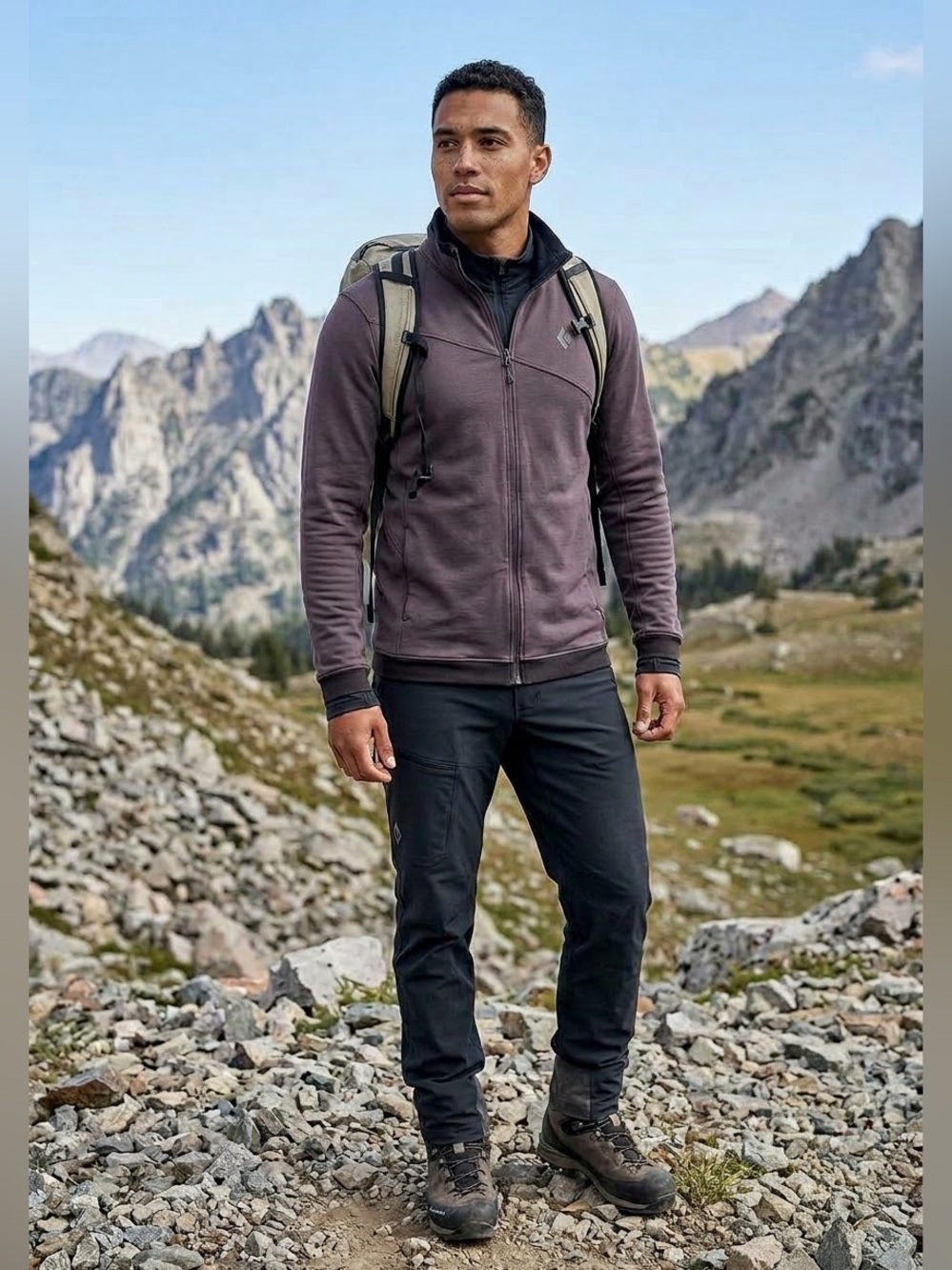 Black Diamond Merino Wool Full-Zip Jacket Men’s Size Medium